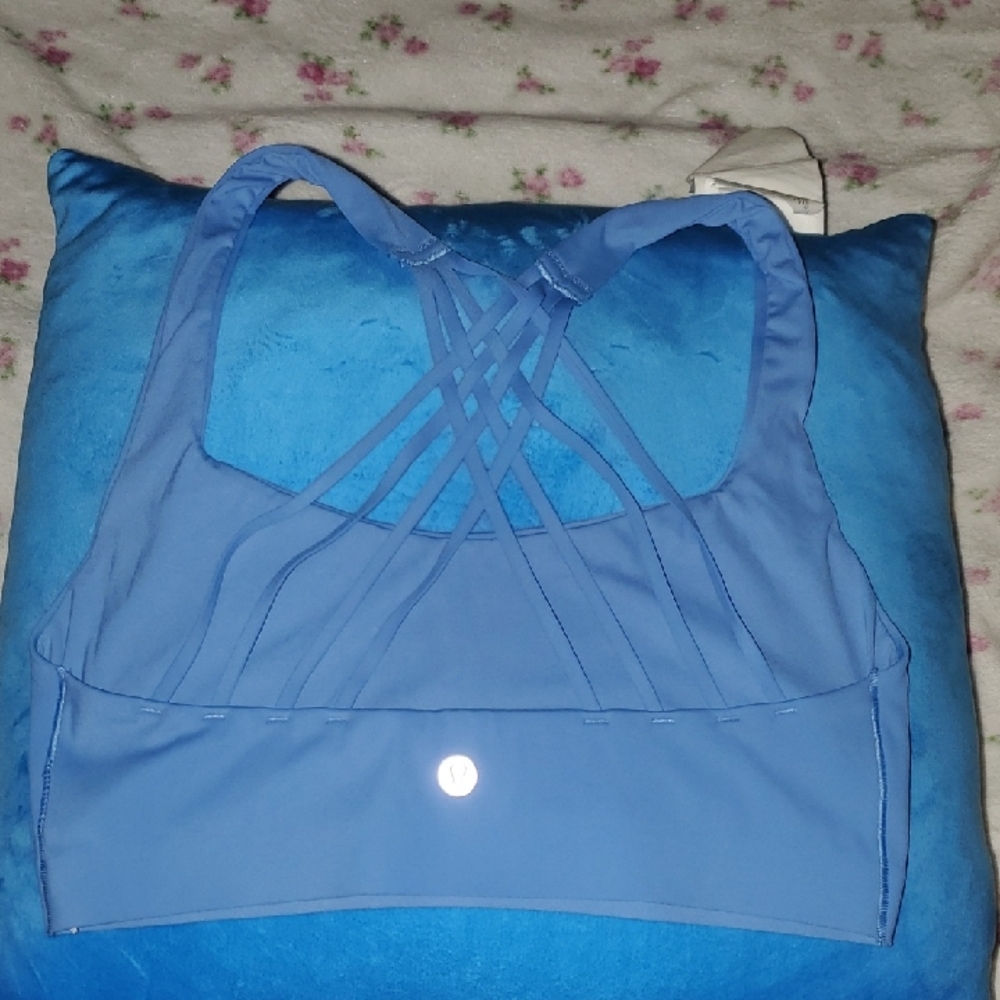 Lululemon Athletica Strappy Blue Sports Bra